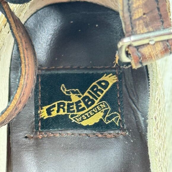 Freebird Randi Snakeskin Leather Boho Buckle Chunky Heels Booties Sandals size 8 - Picture 6 of 12